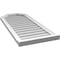 Ekena Millwork Octagonal Top Surface Mount PVC Gable Vent w/ 2"W x 2"P Brickmould Sill Frame, 18"W x 42"H GVPOT18X4203SN - alternate 2